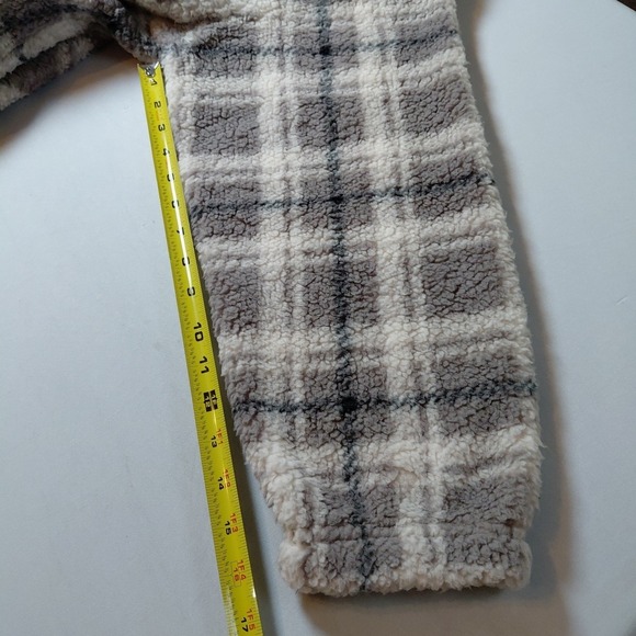Koolaburra UGG Brushed Back Sherpa Hoodie Pullover Portobello Plaid  2X XXL 1/4 - Picture 5 of 15